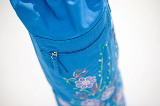 Cotton Bag Blue Flowers