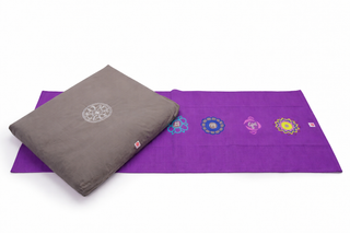 Covoraș Yoga Asteya - 7 Chakre. Bumbac 100%. Țesut și brodat manual 200X70cm 