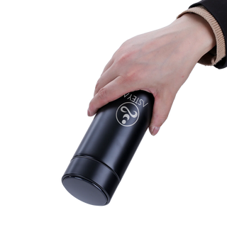 Sticlă termos inteligentă Asteya cu afișaj electronic. Negru sau Roz. 450 ml