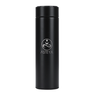 Sticlă termos inteligentă Asteya cu afișaj electronic. Negru sau Roz. 450 ml